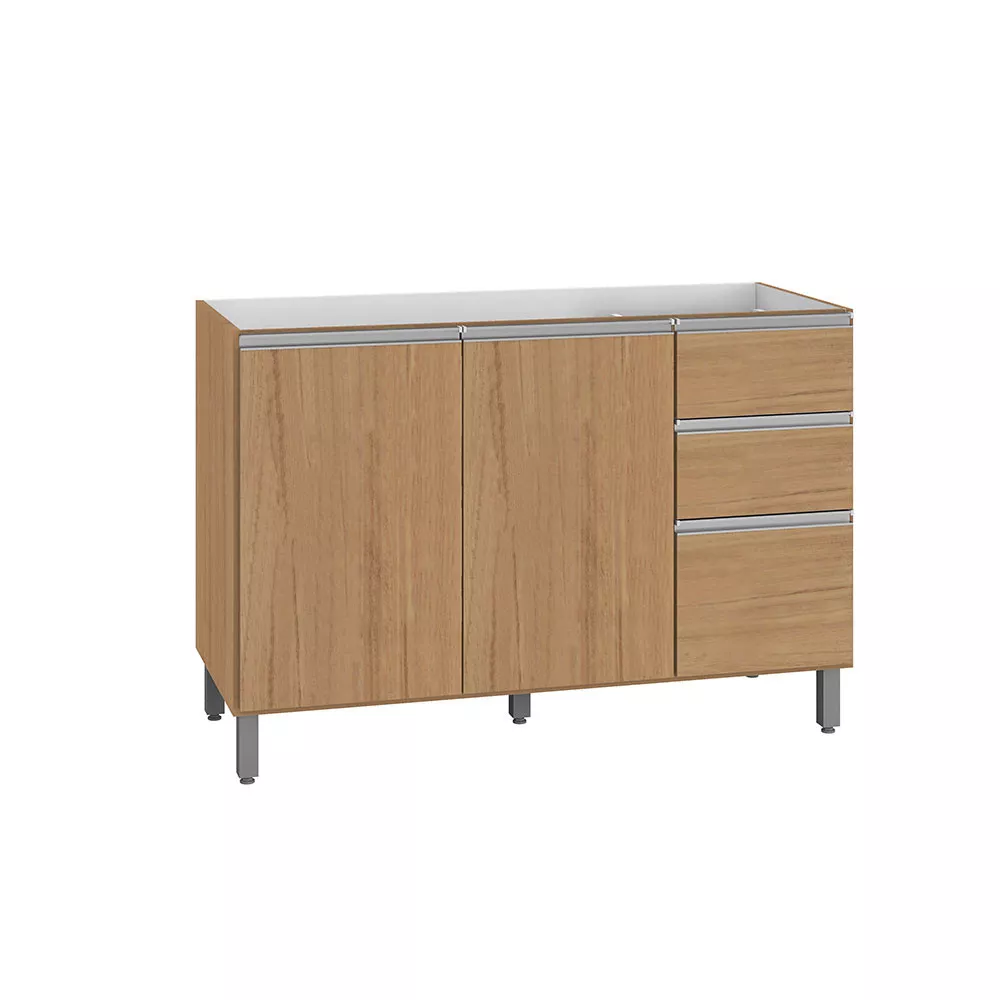 Balcão 3 Portas 2 Gavetas para Cuba Evidence