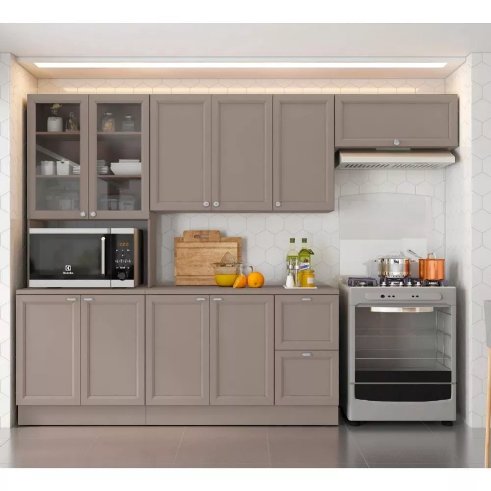 Cozinha Completa Unna 4 Peças 10 Portas 2 Gavetas Poliman Móveis