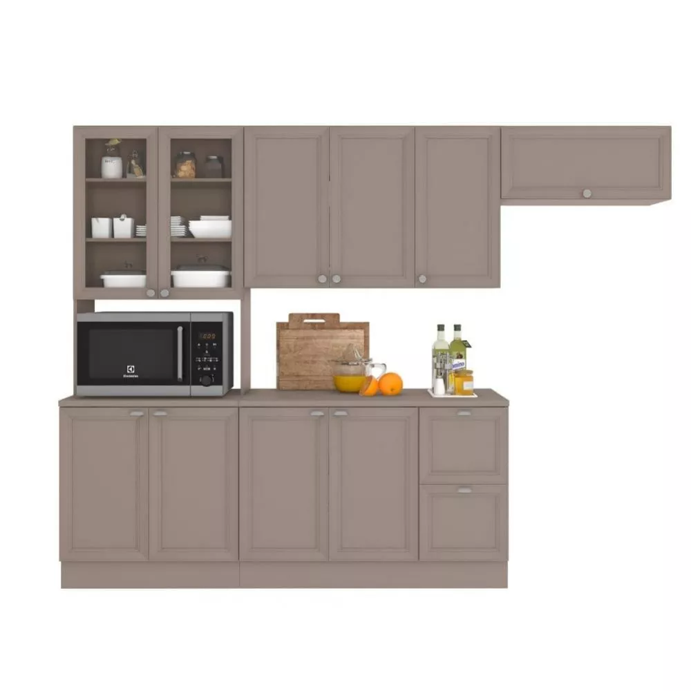 Cozinha Completa Unna 4 Peças 10 Portas 2 Gavetas Poliman Móveis