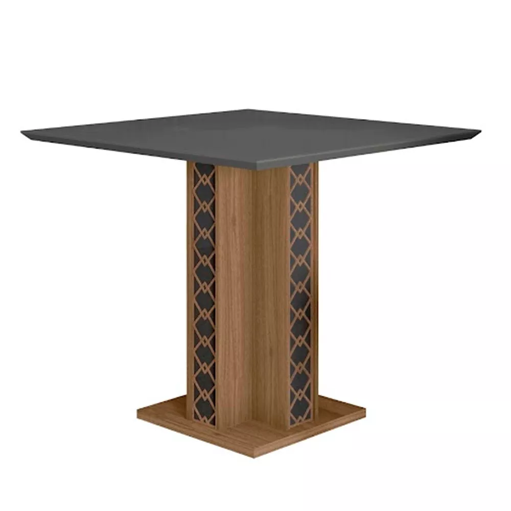 Image 0 of 3 of Mesa para Sala de Jantar 90cm Quadrada Tampo Chanfrado Isis Poliman