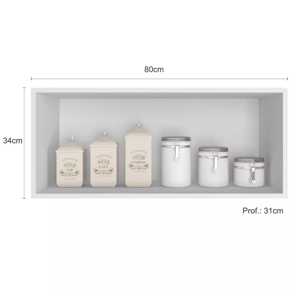 Armário Aéreo Olivia  1 Porta 80 cm