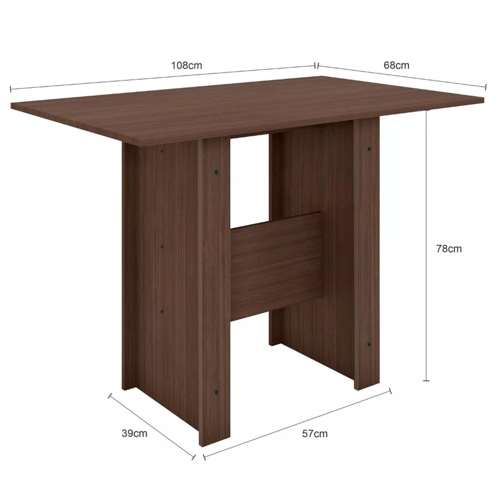 Mesa de Jantar 4 Lugares Milano Poliman Móveis