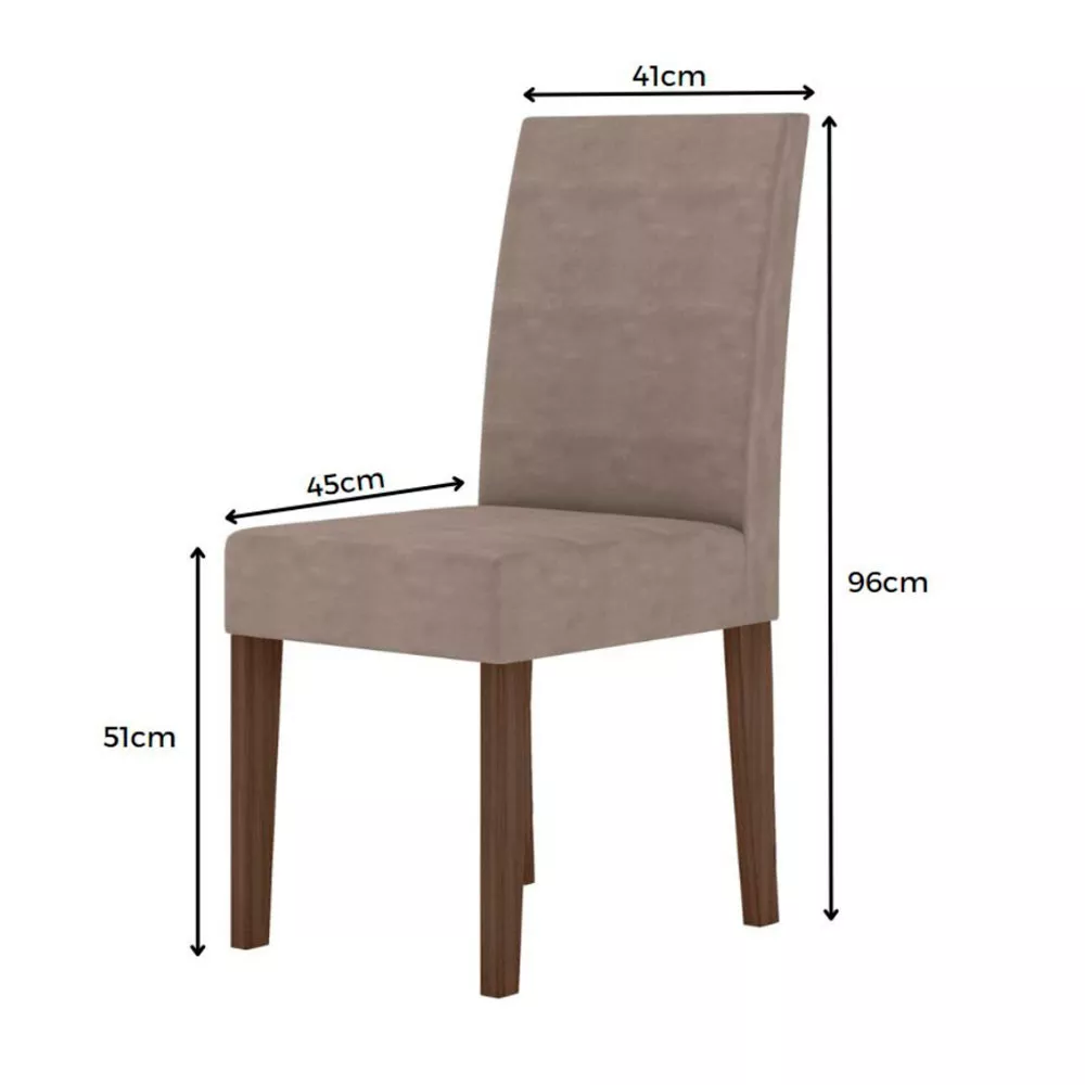 Imagem 9 de 10 de Conjunto Sala de Jantar Quadrada Mesa Helo 90cm e 04 Cadeiras Josi Poliman Móveis