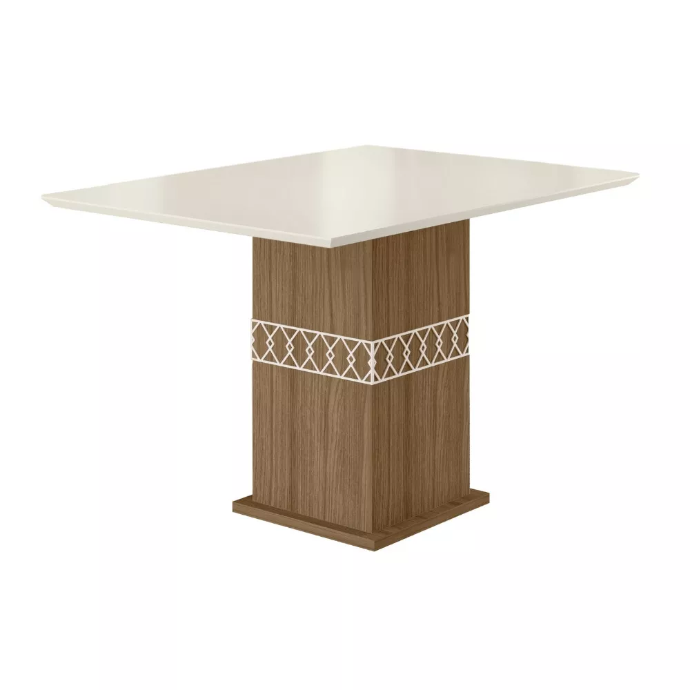 Image 2 of 11 of Conjunto Sala de Jantar Quadrada Mesa Jade 90cm e 04 Cadeiras Josi Poliman Móveis