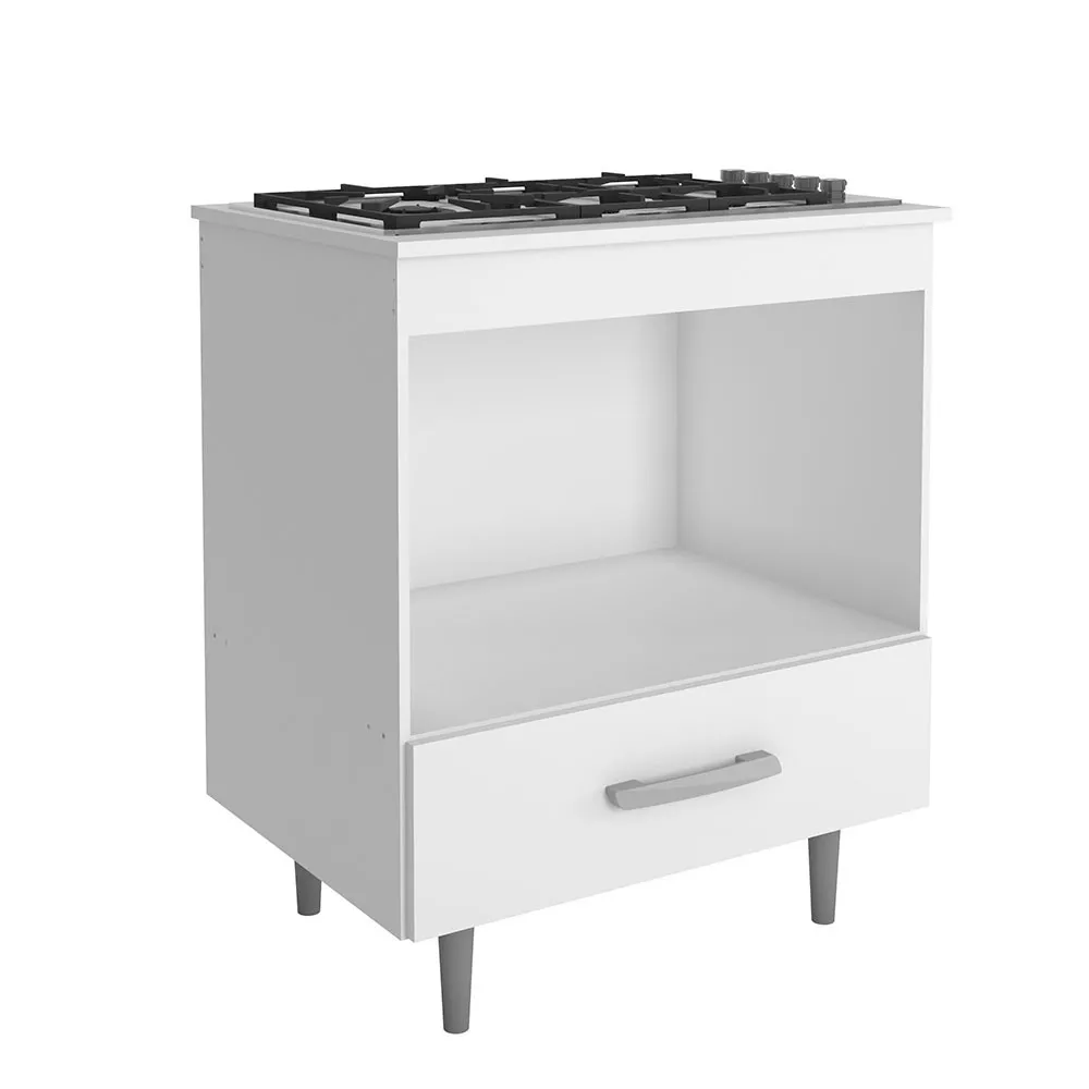 Balcão para Cooktop e Forno 1 Gaveta Poliman
