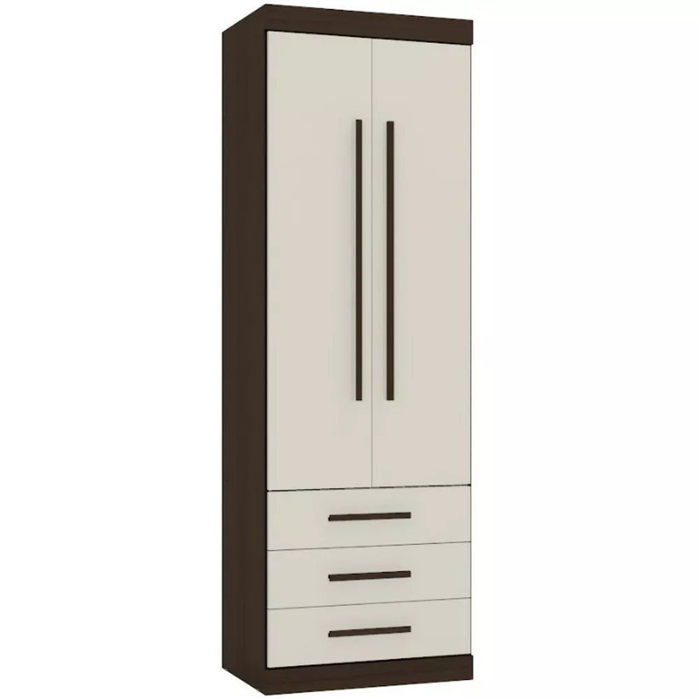 Image 0 of 3 of Módulo Guarda Roupa 2 Portas 3 Gavetas Star Poliman Móveis