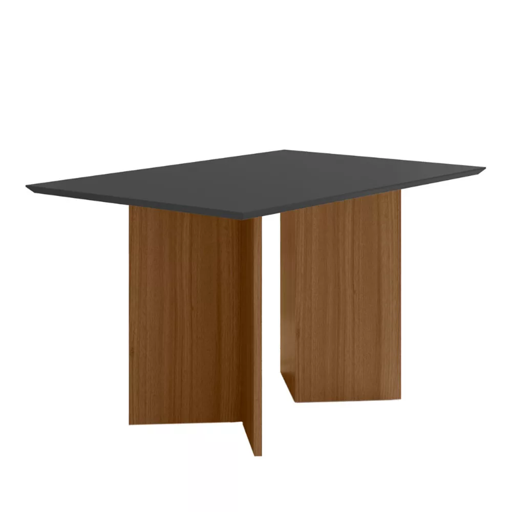 Conjunto Sala de Jantar Retangular Mesa Helo 120cm e 04 Cadeiras Jade Poliman Móveis