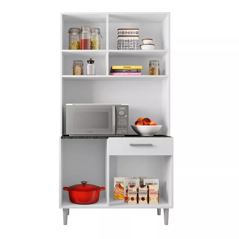 Image 2 of 4 of Kit Cozinha 6 Portas 1 Gaveta Carol Poliman Móveis