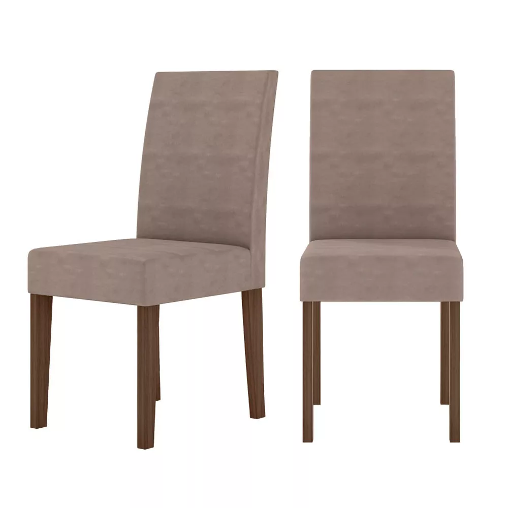 Conjunto Sala de Jantar Retangular Mesa Helo 120cm e 04 Cadeiras Josi Poliman Móveis