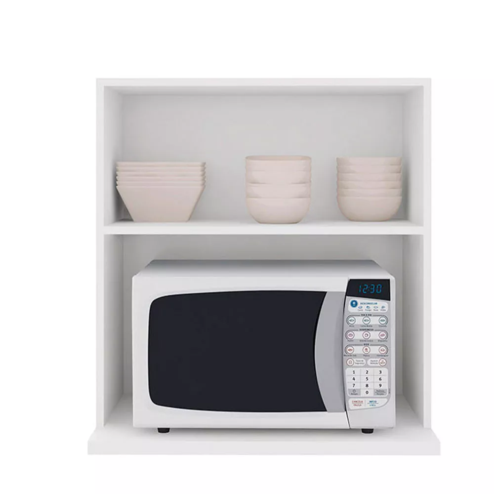 Armário Suspenso Com Nicho Para Microondas 1 Porta Evidence Poliman Móveis