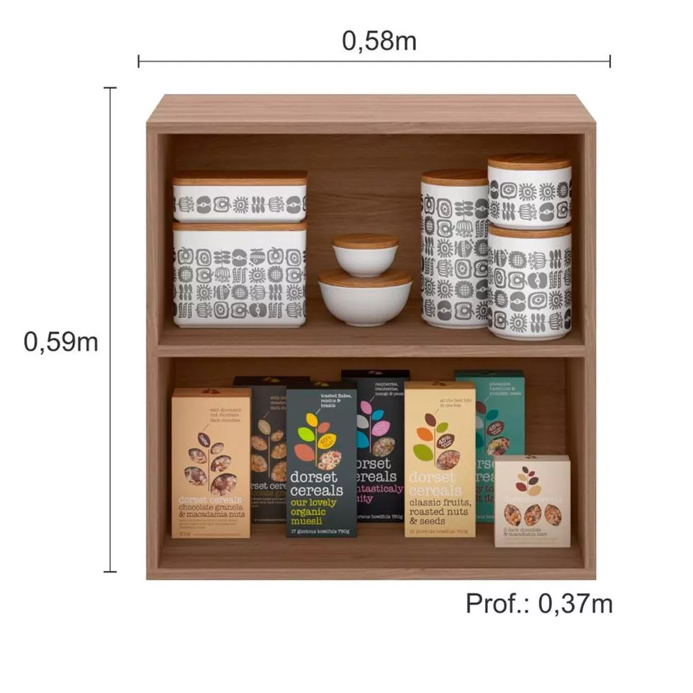 Image 4 of 5 of Armário Aéreo 58 cm 1 Porta Etna Poliman Móveis