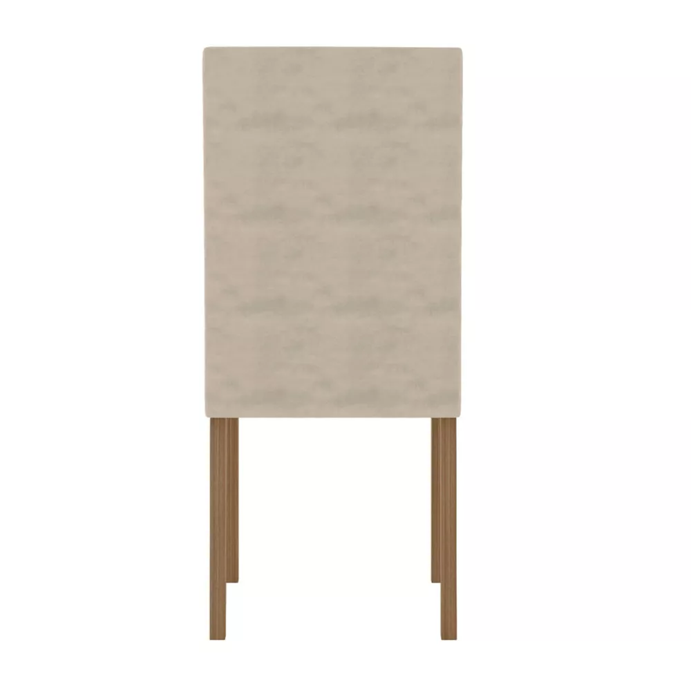 Conjunto Sala de Jantar Quadrada Mesa Helo 90cm e 04 Cadeiras Josi Poliman Móveis