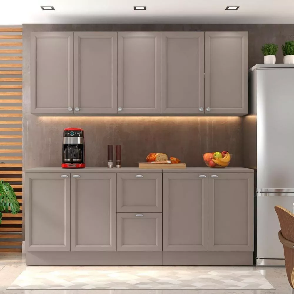 Cozinha Completa Unna 9 Portas 2 Gavetas Poliman Móveis