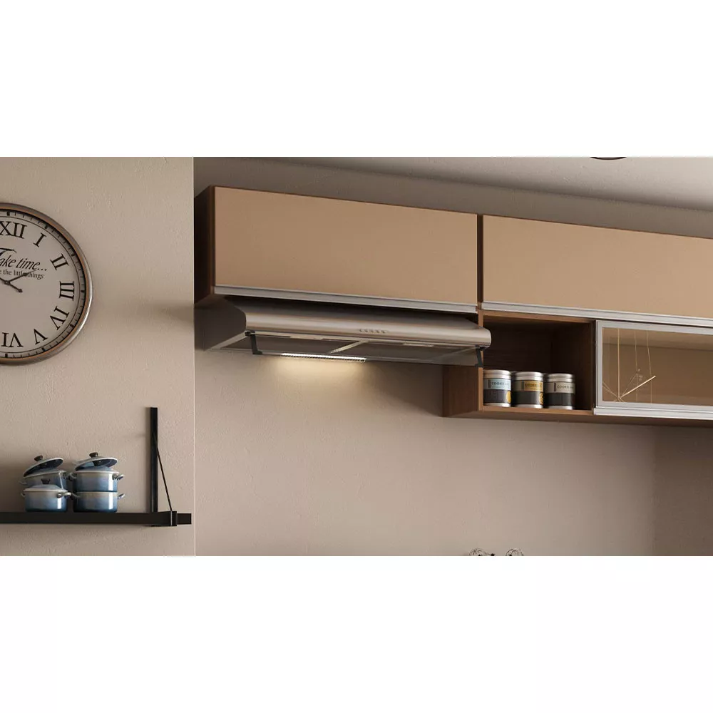 Aéreo Basculante Geladeira 1 Porta Evidence Poliman Móveis