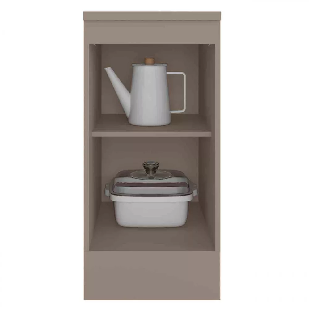 Balcão com Tampo 41 cm 1 Porta Unna Poliman Móveis