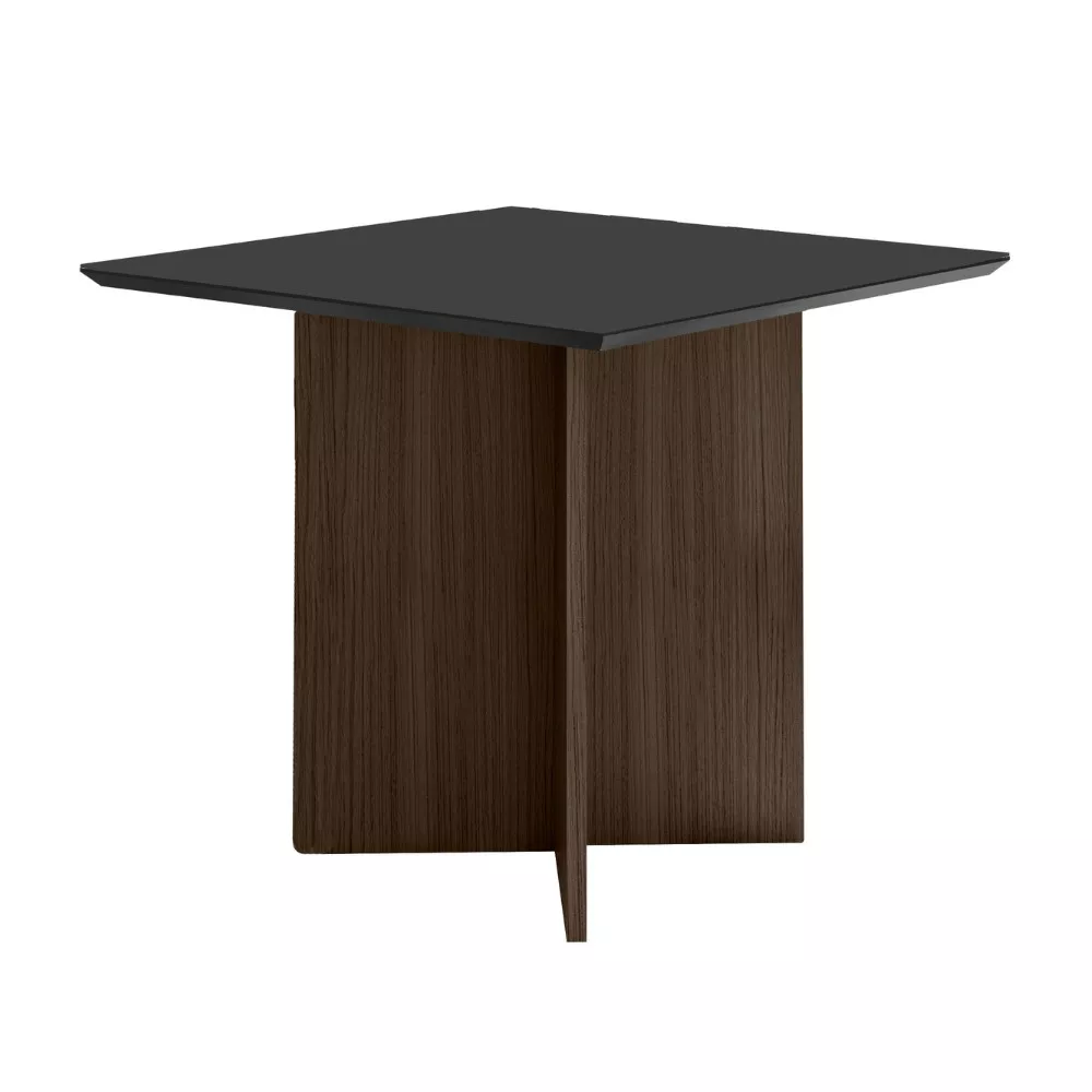 Image 0 of 2 of Mesa de Jantar Retangular Tampo Chanfrado sem vidro 90cm Helô Poliman Móveis