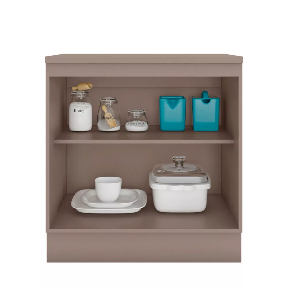 Balcão 80cm com Tampo 2 portas Unna Poliman Móveis