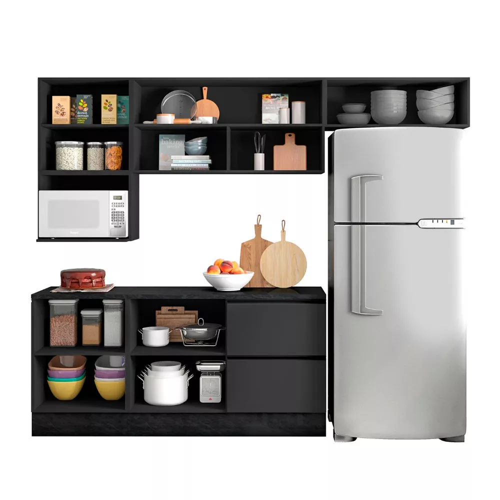 Cozinha Completa Etna 6 Peças Poliman Móveis