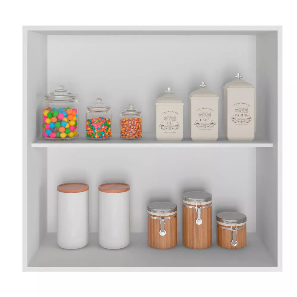 Armário Aéreo 2 Portas Olivia 80 cm