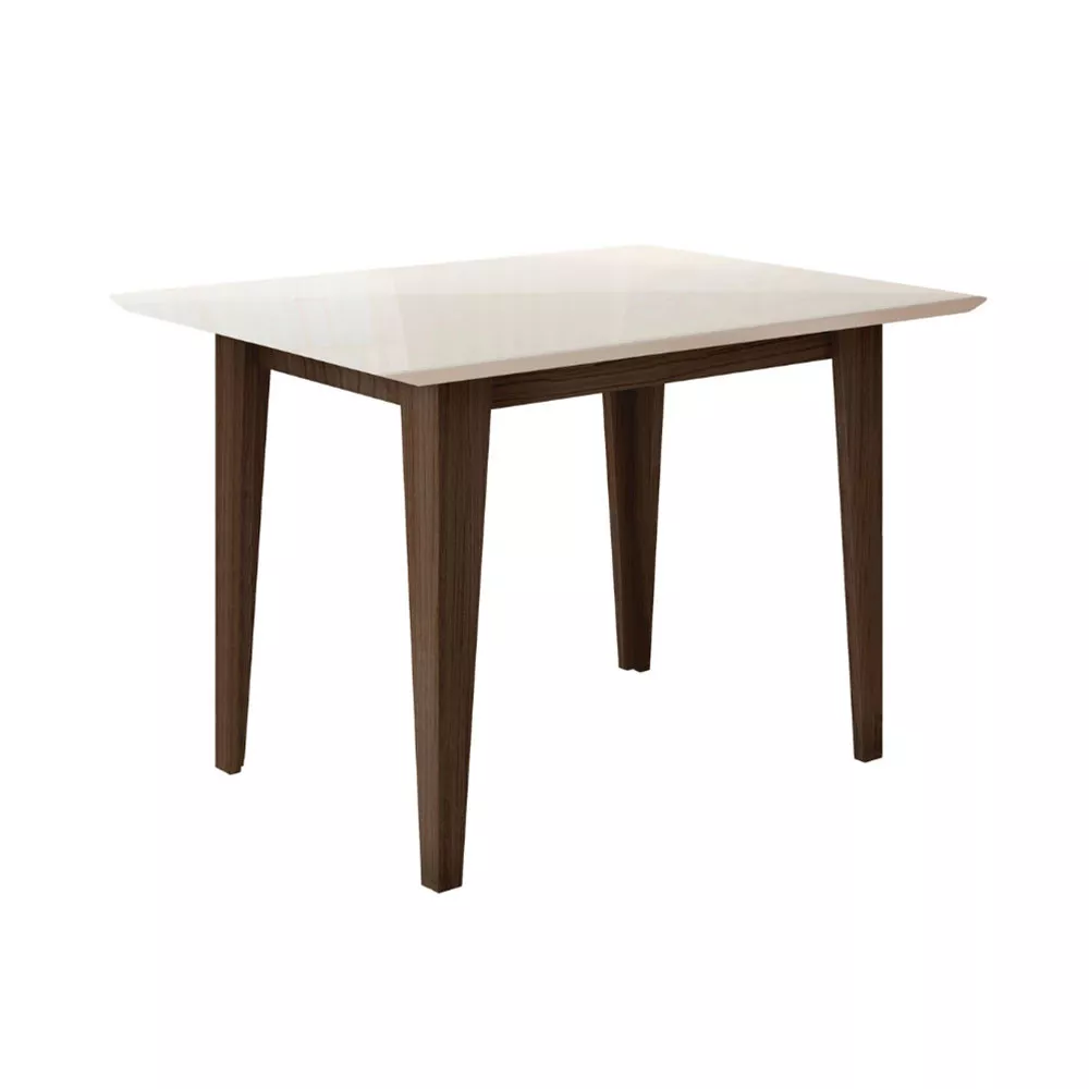 Mesa para Sala de Jantar 120cm Retangular Tampo Chanfrado Kate Poliman