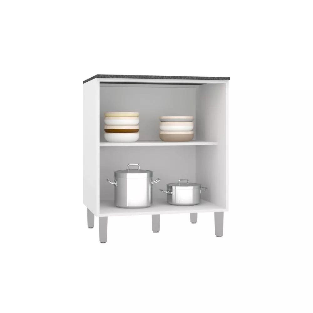 Balcão 2 Portas Com Tampo Evidence Poliman Móveis