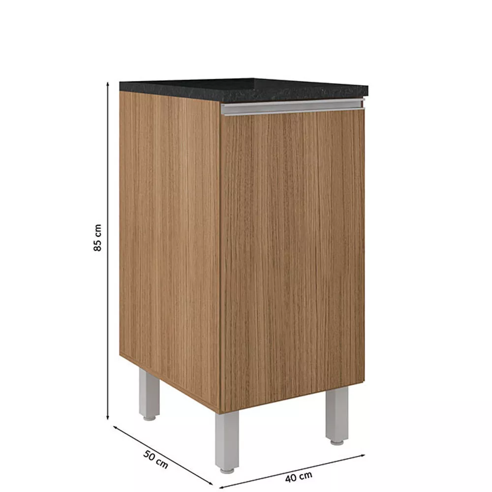 Balcão de Cozinha 1 Porta Evidence Poliman