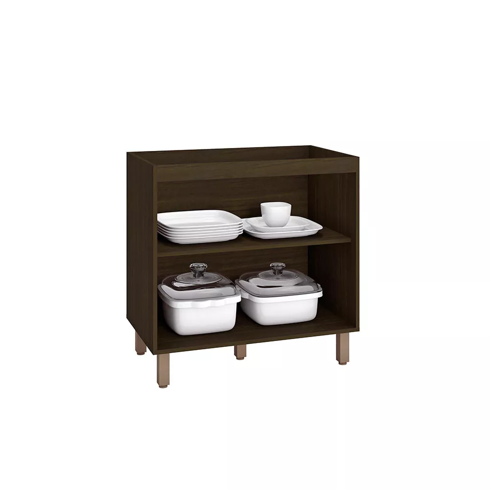 Balcão Para Cooktop Flair 2 Portas Sem Tampo Poliman Móveis