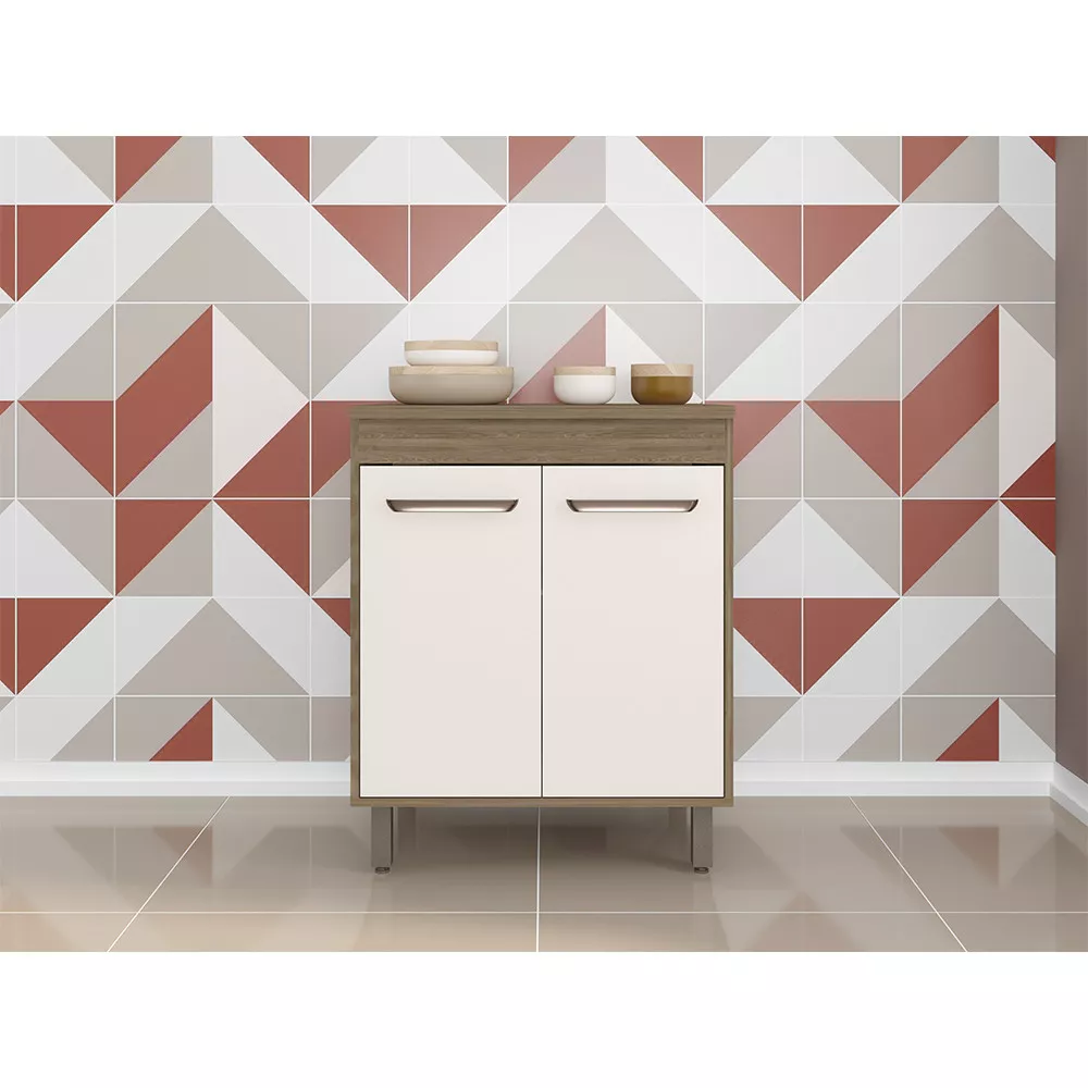 Balcão com Tampo 2 Portas 70 cm Barcelona Poliman