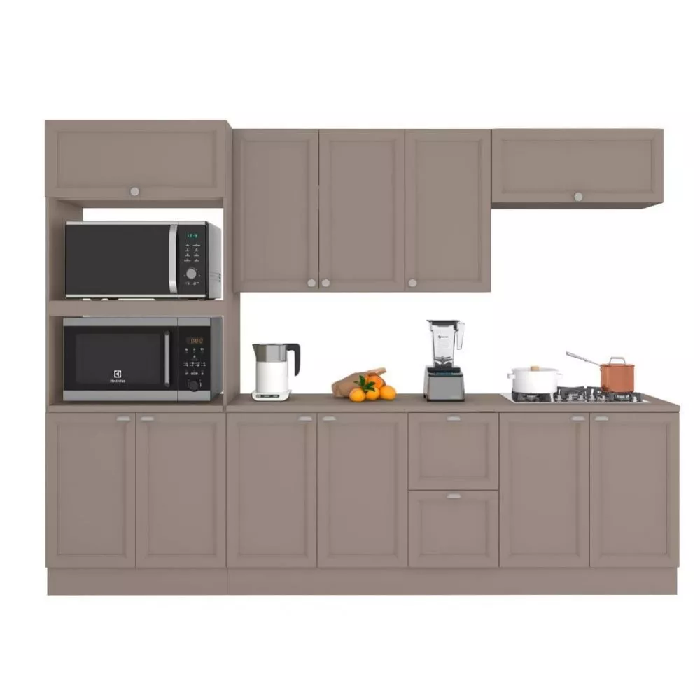 Cozinha Completa Unna 11 Portas 2 Gavetas Poliman Móveis