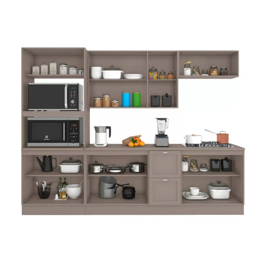 Cozinha Completa Unna 11 Portas 2 Gavetas Poliman Móveis