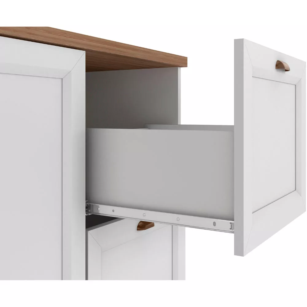 Balcão 2 Portas 2 Gavetas Olivia 120 cm sem tampo