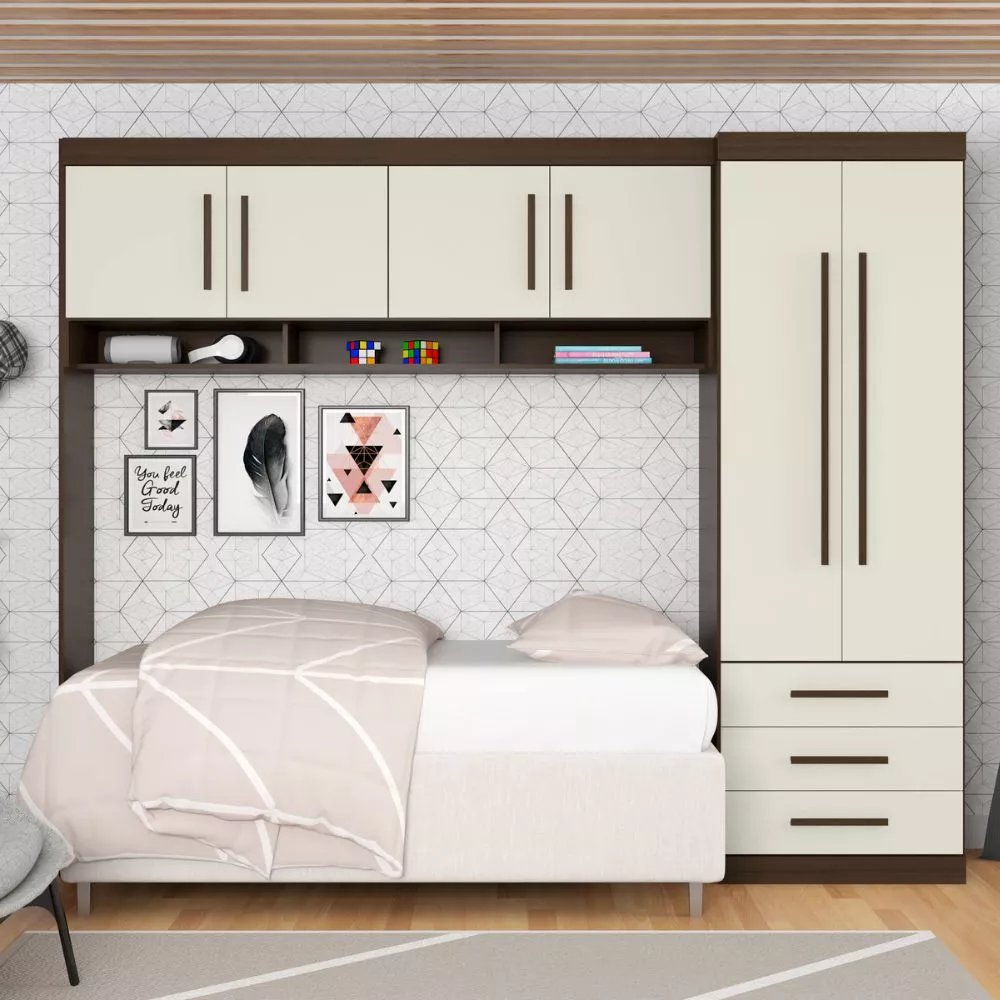 Image 0 of 5 of Quarto Modulado Juvenil 6 Portas 3 Gavetas Star Poliman Móveis