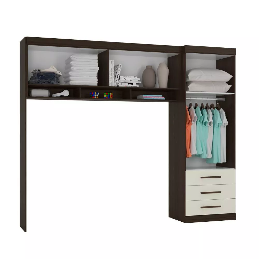 Image 2 of 5 of Quarto Modulado Juvenil 6 Portas 3 Gavetas Star Poliman Móveis