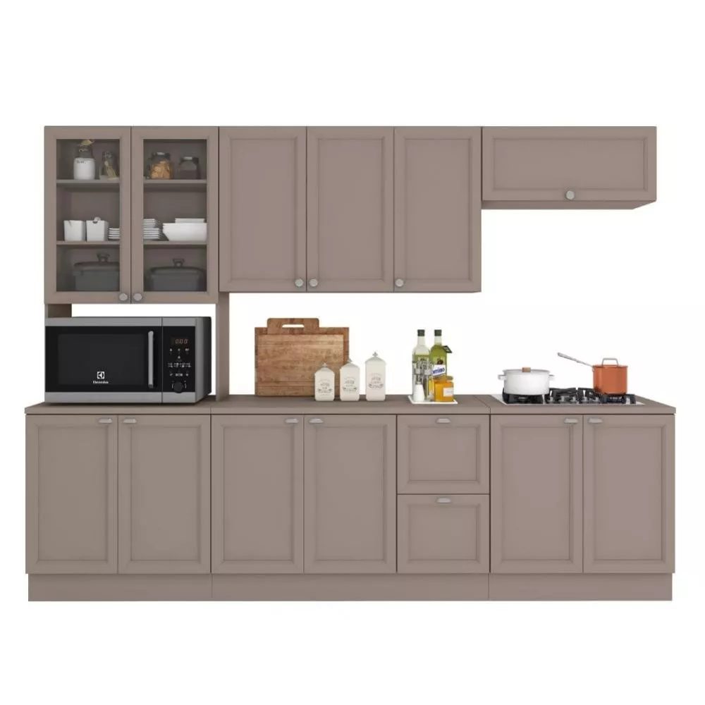 Cozinha Completa Unna 12 Portas 2 Gavetas Poliman Móveis