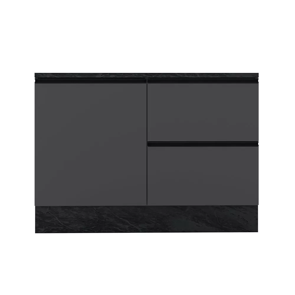 Image 1 of 4 of Balcão com Tampo 120cm 1 Porta 3 Gavetas Etna Poliman