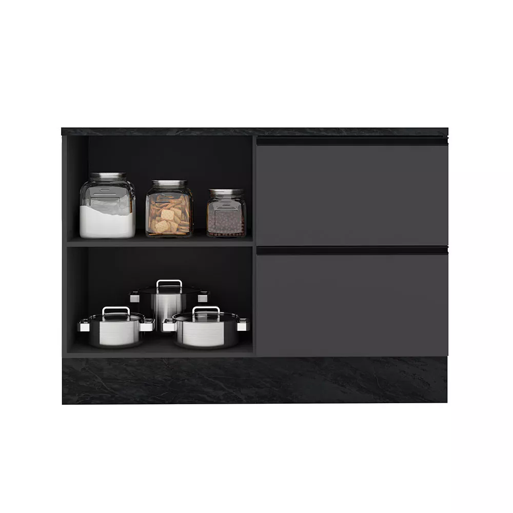 Image 2 of 4 of Balcão com Tampo 120cm 1 Porta 3 Gavetas Etna Poliman