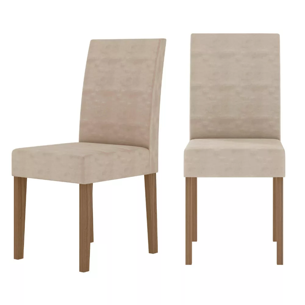 Conjunto Sala de Jantar Retangular Mesa Helo 120cm e 04 Cadeiras Josi Poliman Móveis