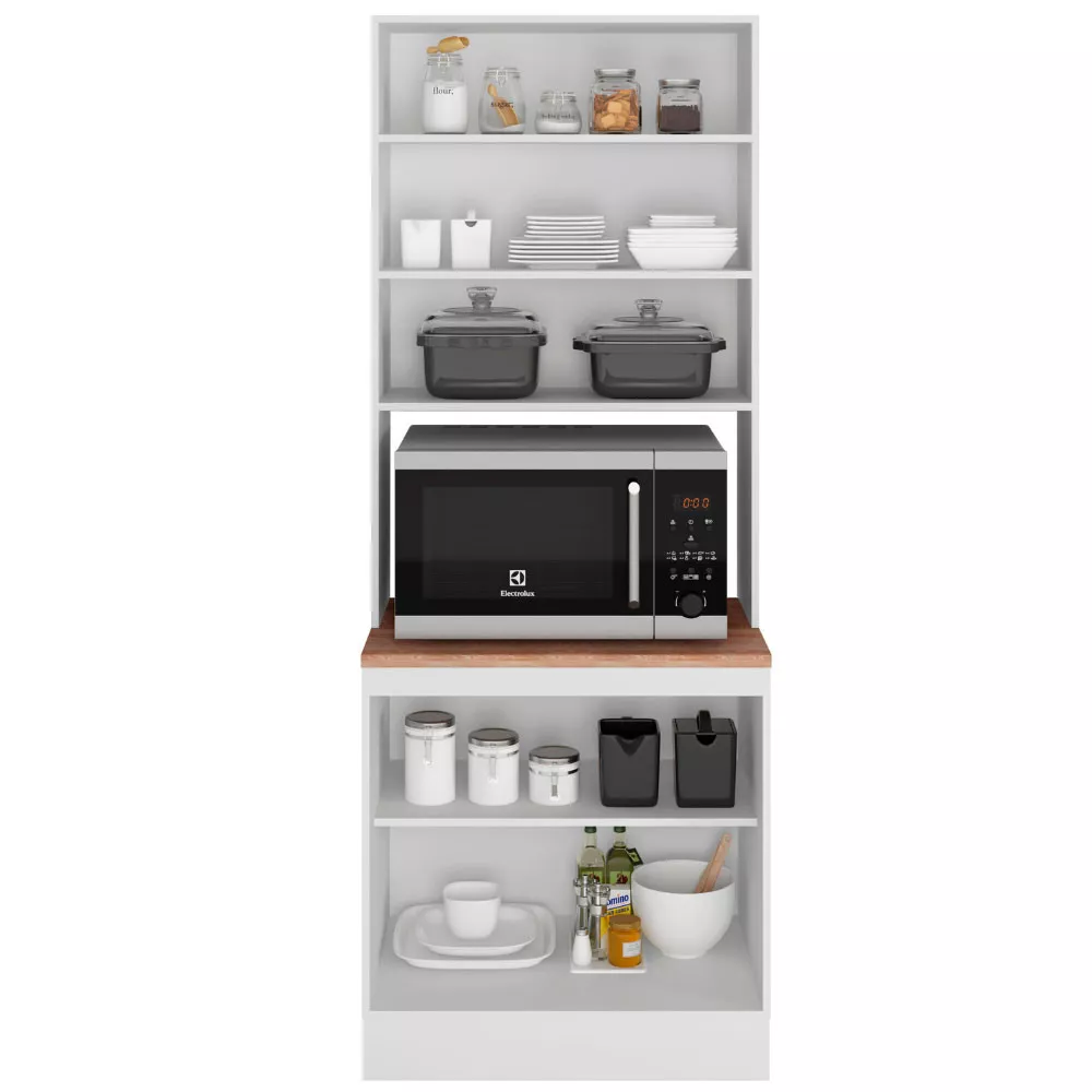 Paneleiro Duplo 1 Nicho 4 Portas Unna Poliman