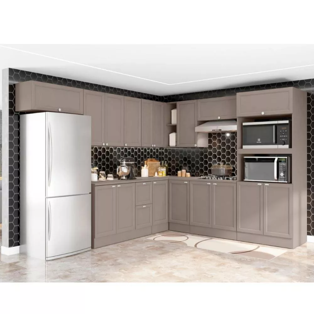 Cozinha Completa Unna 17 Portas 2 Gavetas Poliman Móveis