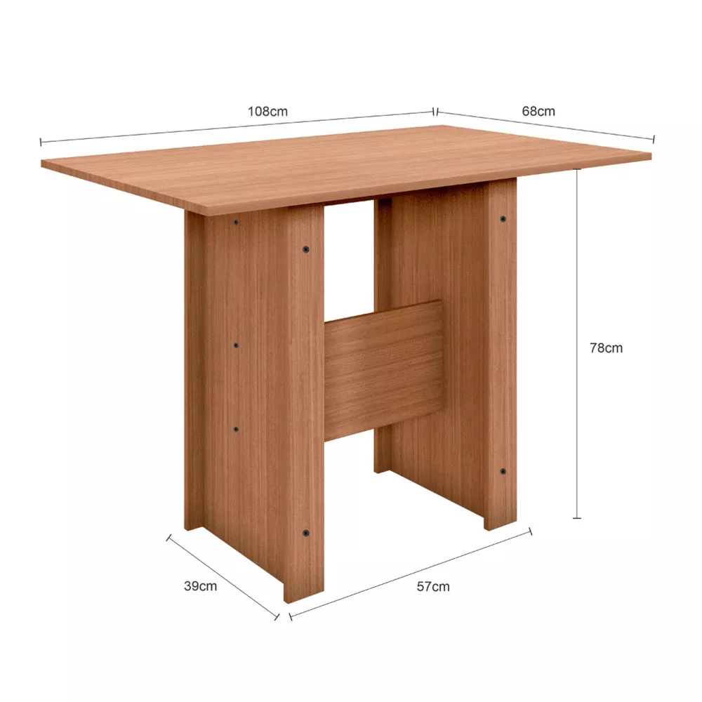 Mesa de Jantar 4 Lugares Milano Poliman Móveis