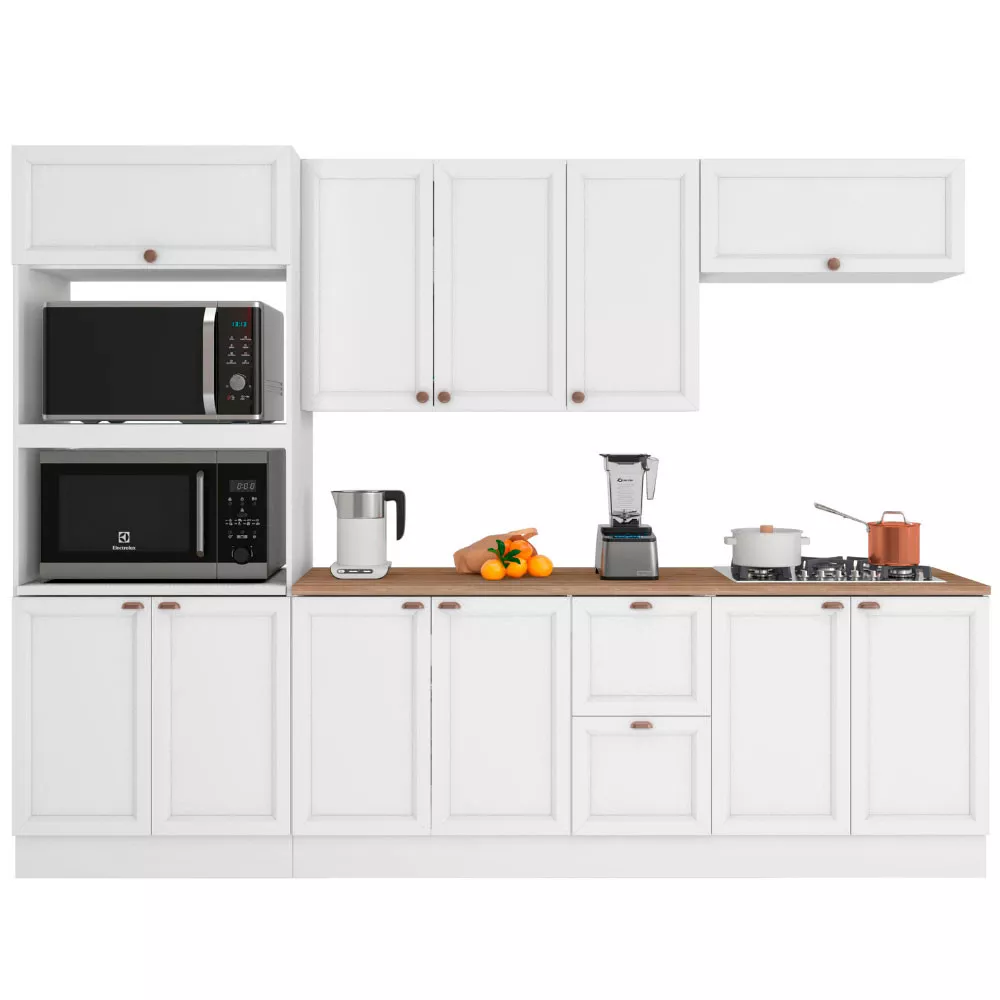 Cozinha Completa Unna 11 Portas 2 Gavetas Poliman Móveis