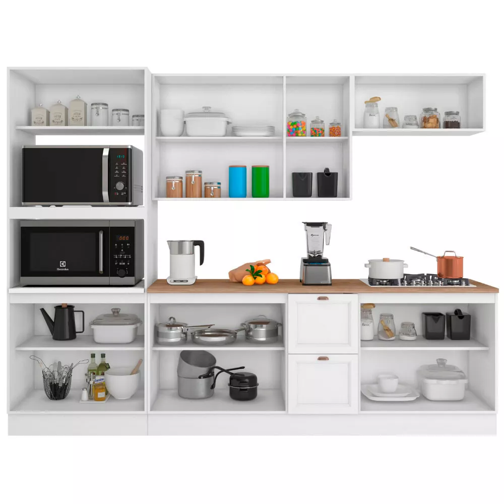 Cozinha Completa Unna 11 Portas 2 Gavetas Poliman Móveis