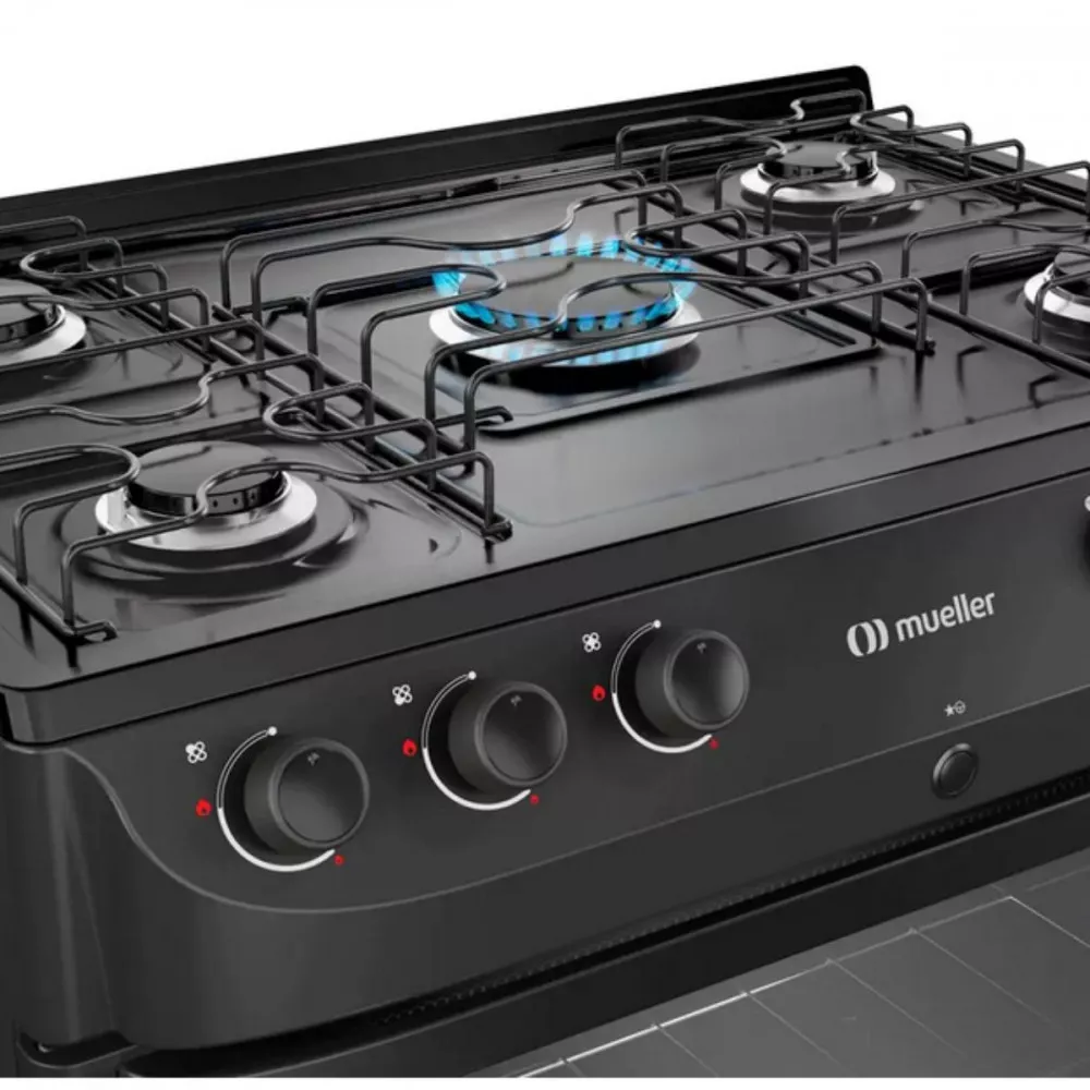 Fogão Mueller 5 Bocas com mesa esmaltada
