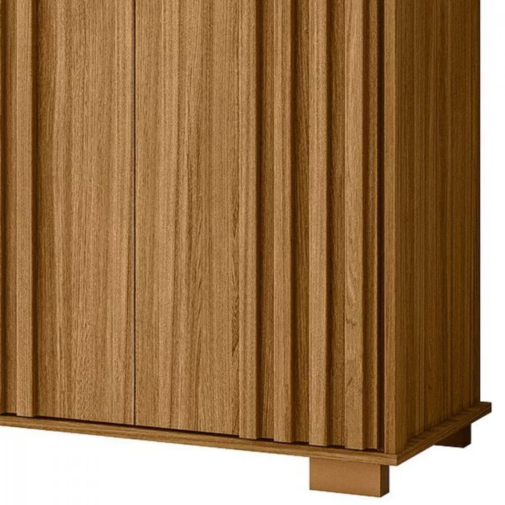 Cômoda Texas  Com 4 Gavetas e 2 Portas Ripado Moval