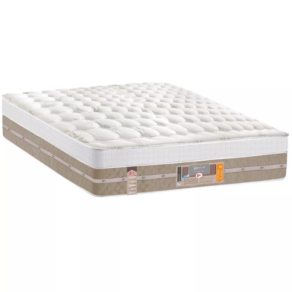 Colchão Castor Casal Molas Pocket Silver Star AIR One Face 128x188x32