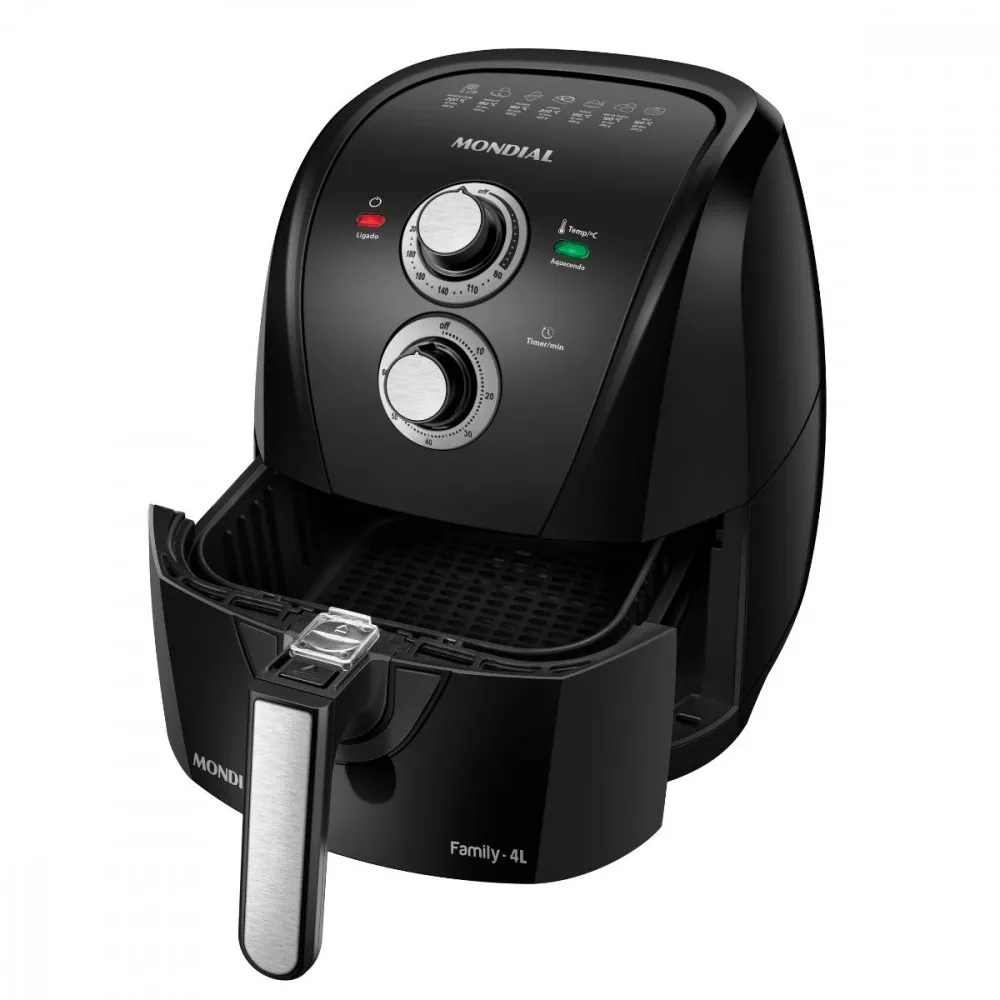 Fritadeira Sem Óleo Air Fryer Mondial 4 Litros 1500w Potência AFN40