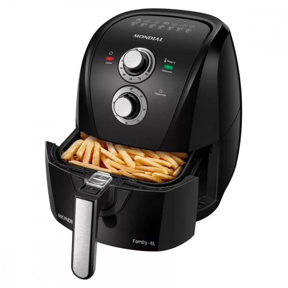 Fritadeira Sem Óleo Air Fryer Mondial 4 Litros 1500w Potência AFN40