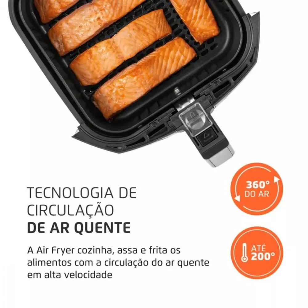 Fritadeira Sem Óleo Air Fryer Mondial 4 Litros 1500w Potência AFN40