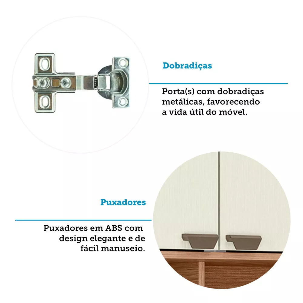Imagem 10 de 13 de Guarda Roupa de Canto com 7 Portas 4 Gavetas e Cabeceira Lugano Santos Andirá