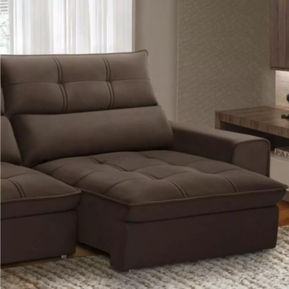Sofa 3 Lugares Retratil E Reclinavel Ferguile Lotus